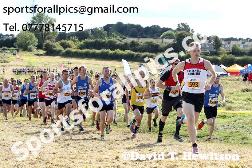Senior mens 2019 Start Fitness Harrier League, Wrekenton, Gateshead. Photo: David T. Hewitson/Sports for All Pics